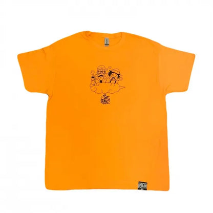 HOTBOX SESSIONS ホットボックスセッションズ "GOOF BALLZ"  by Casper Tシャツ  ホワイト/ネイビー/オレンジ