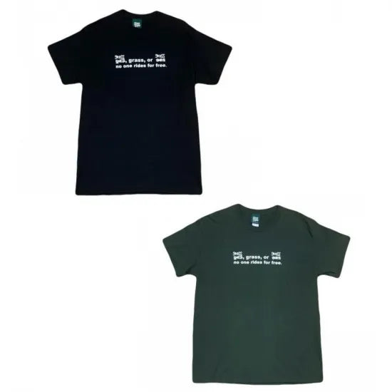 HOTBOX SESSIONS ホットボックスセッションズ " NO ONE RIDES FREE" Tシャツ グリーン/ネイビー/ブラック