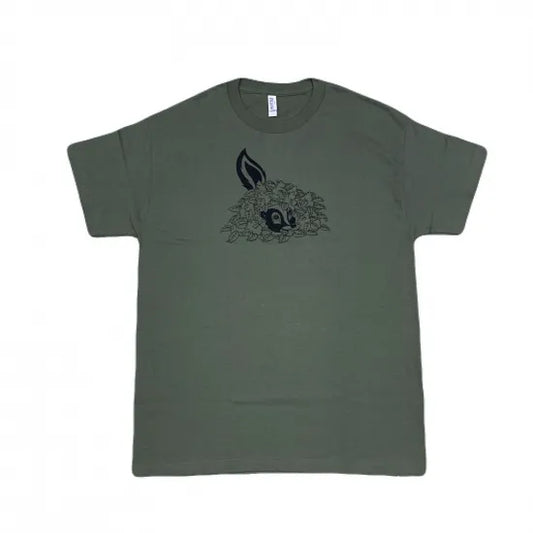 HOTBOX SESSIONS ホットボックスセッションズ "FLOWER" Tシャツ  グレー/オリーブ