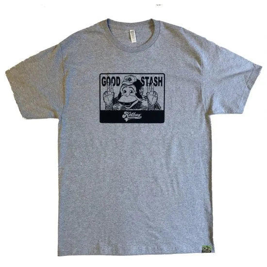HOTBOX SESSIONSホットボックスセッションズ "BD" Tシャツ ホワイト/グレー/オリーブ