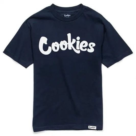 【SALE!!】Cookies クッキーズ”Original logo Navy Tee” Navy/White Tシャツ