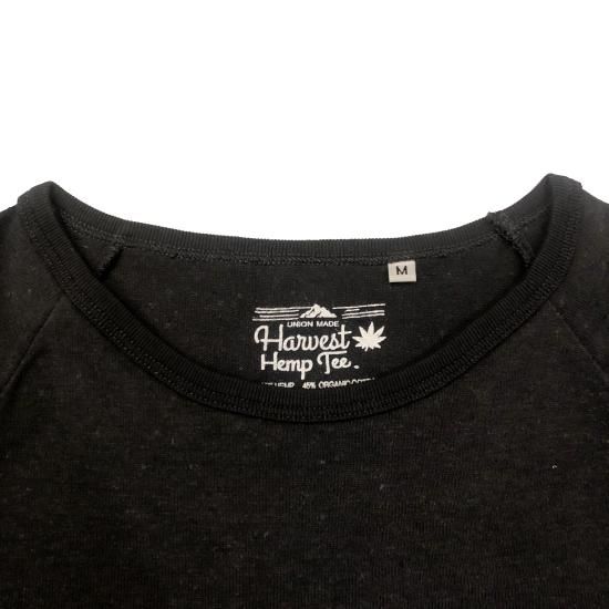 HARVEST HEMP TEE  ハーベストヘンプ× HOTBOX SESSIONS  ホットボックスセッションズ"Baseball Tee" LONG SLEEVE TEE L/S ロングTシャツ