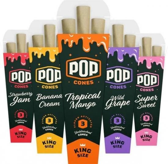POP Cones ポップコーン papers unbleached king size プレロールコーン