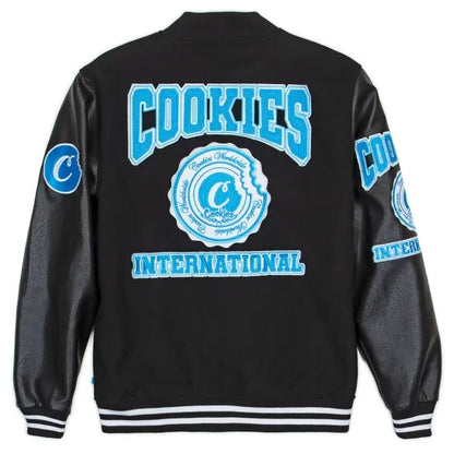 ★Cookiesクッキーズ DOUBLE UP LETTERMAN JACKET Black ブラック ジャケット