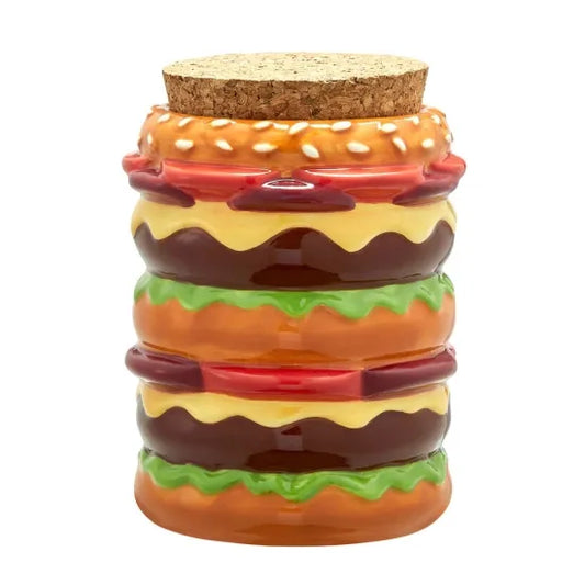 Double Cheeseburger Ceramic Stash Jar チーズバーガースタッシュジャー