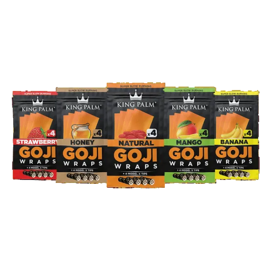 KING PALM キングパーム Goji Blunt Wraps 4Pack & Filter Tips ブラント+チップ 4枚入り