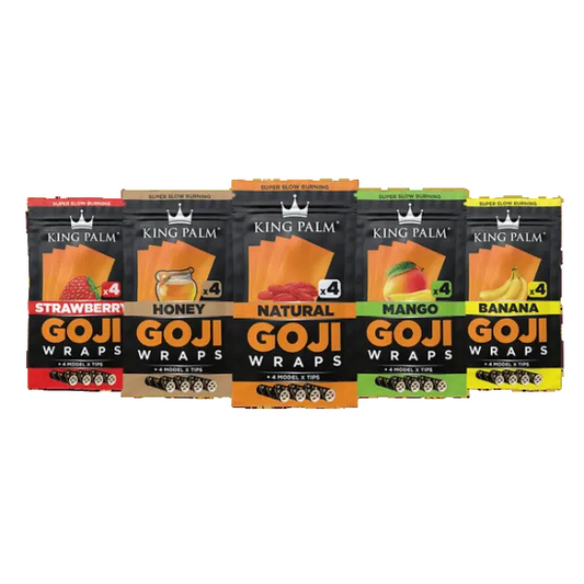 KING PALM キングパーム Goji Blunt Wraps 4Pack & Filter Tips ブラント+チップ 4枚入り