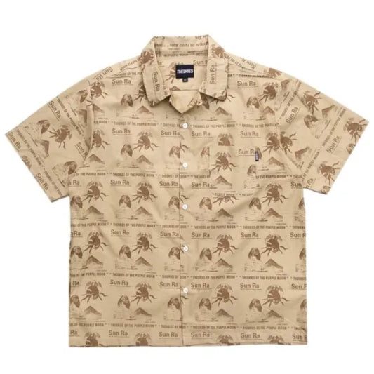 THEORIES セオリーズ PURPLE MOON VACATION S/S SHIRT / PEACH シャツ