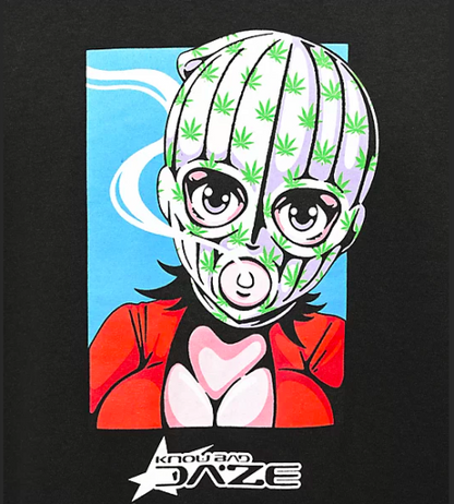 Know Bad Daze ノウバッドデイズ  Smoke Mask Tシャツ　ブラック