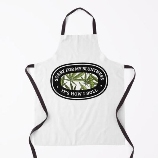 Apron エプロン　Marijuana Plant Blunt Smoke Saying / 420 Pot Leaf Graphic design #2