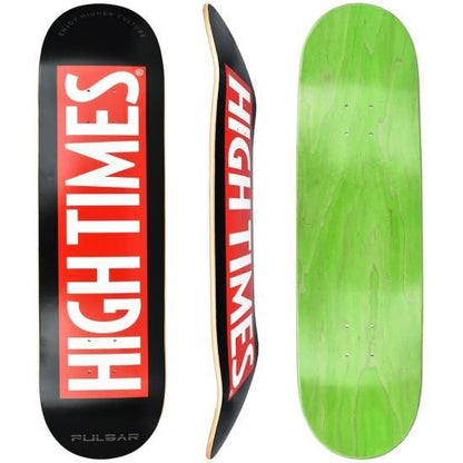 High Times x PULSAR ハイタイムス×パルサー SK8 Deck  Black Logo スケートボードデッキ SK8