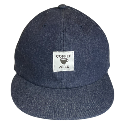 HOTBOX SESSIONS ホットボックスセッションズ "Coffee&We○d" 6P CAP キャップ グリーン/ブラックデニム/ブラック