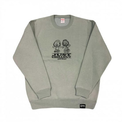 ★HOTBOX SESSIONS ホットボックスセッションズ "JUST CHILLOUT ANYWAY "  クルーネックスウエット