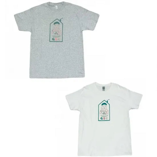 HOTBOXSESSIONS ホットボックスセッションズ"GSC" S/S Tee Tシャツ グレー/ホワイト