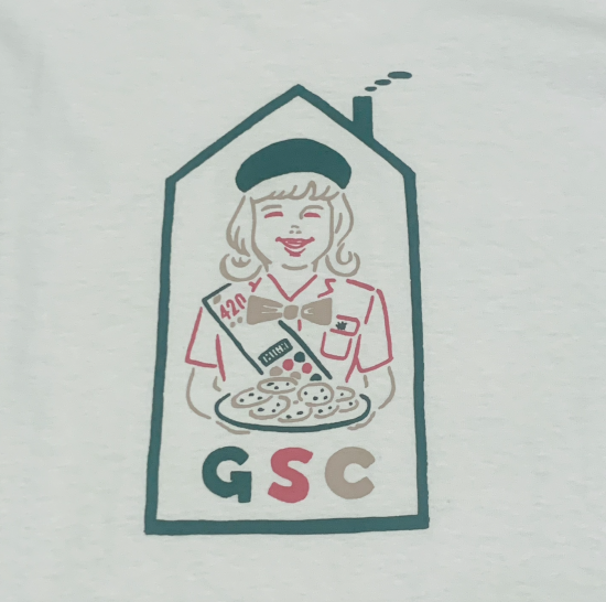 HOTBOXSESSIONS ホットボックスセッションズ"GSC" S/S Tee Tシャツ グレー/ホワイト