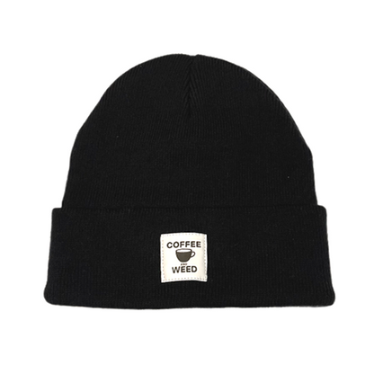 HOTBOX SESSIONS ホットボックスセッションズ ”COFFEE&WE○D" Beanie BLACK ニットキャップ ビーニー