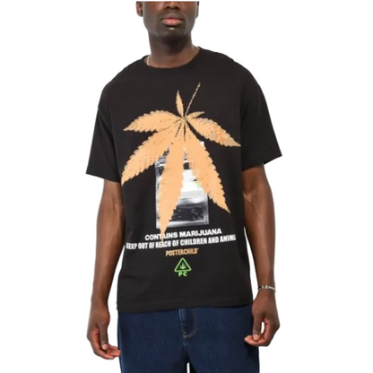 PosterChild ポスターチャイルド Leaf Black T-Shirt Tシャツ ブラック