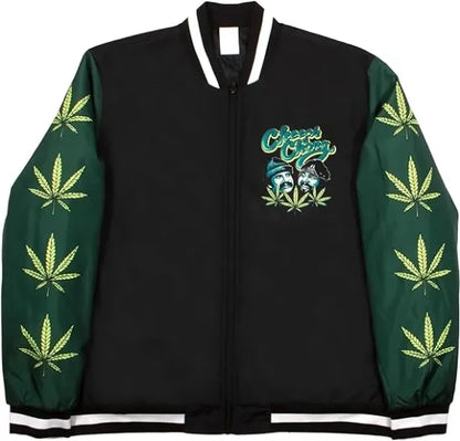★Cheech＆Chong チーチ＆チョン Team 420 Mens and Womens Zip-Up Varsity Jacket Lサイズ ジャケット