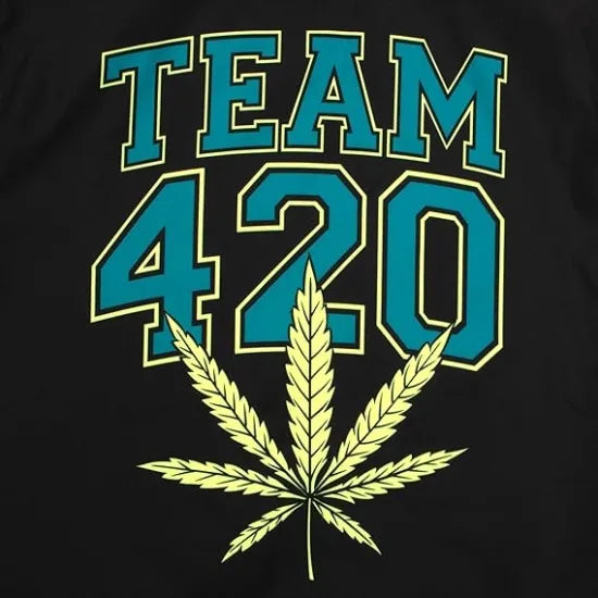 ★Cheech＆Chong チーチ＆チョン Team 420 Mens and Womens Zip-Up Varsity Jacket Lサイズ ジャケット