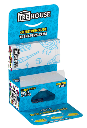 TREHouse ツリーハウス Roll Ups 8m UNBLEACHED Roll w/ Filter Tips ロールペーパー＆フィルターキット