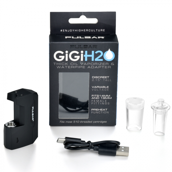 PULSAR パルサー GiGi H2O 510 Battery & Water Pipe Adapter ガラス接続タイプ 510バッテリー