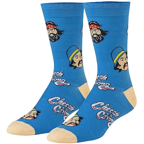 Crazy Socks  Cheech & Chong チーチ＆チョン Crew Socks ブルー ソックス