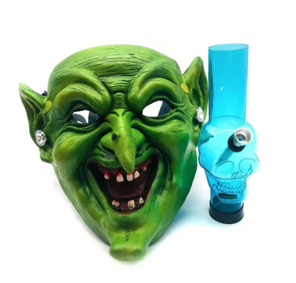 Underground Gas Mask + Water Pipe Big Smile ガスマスク+アクリル水パイプパイプ