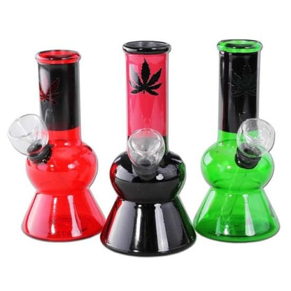 Mini Water Pipe Hemp Leaf 水パイプ #2018257