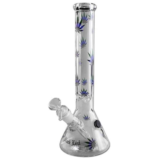Black Leaf ブラックリーフ Pastel Leaves Beaker Water Pipe 水パイプ #2518114