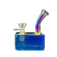 Square Glass Beaker Water Pipe 水 オーロラ