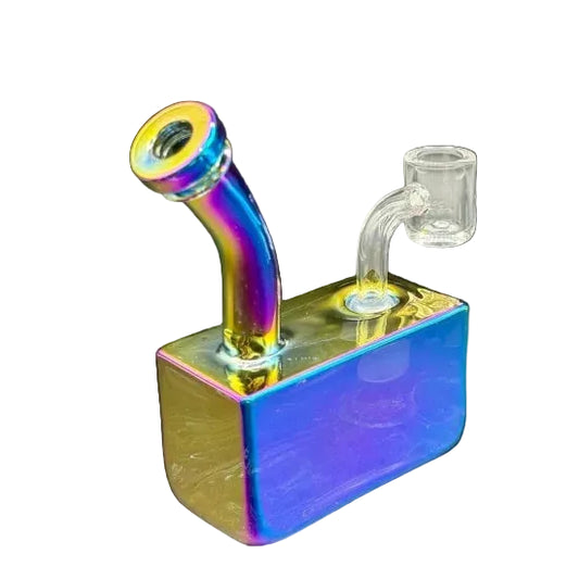Square Glass Beaker Water Pipe 水 オーロラ