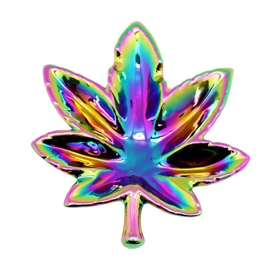 Hemp Leaf Rainbow Iridescent Ashtray アシュトレイ 灰皿
