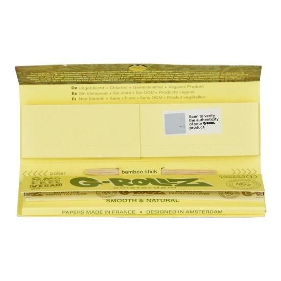G-ROLLZ  x Banksy's Graffiti ジーロールズ x バンクシーズグラフィティー Unbleached Bamboo Papers + Tips King Size ペーパー+チップ