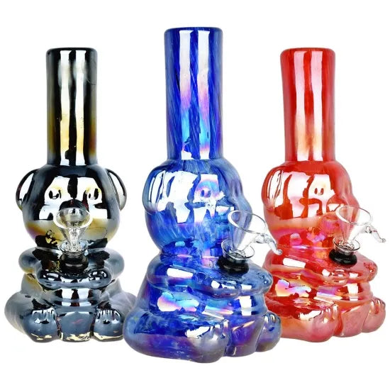 Bear-y Shiny Electroplated Soft Glass Water Pipe 水パイプ