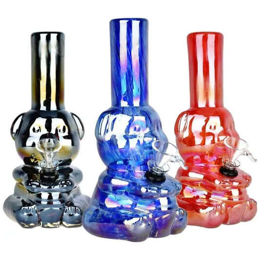 Bear-y Shiny Electroplated Soft Glass Water Pipe 水パイプ