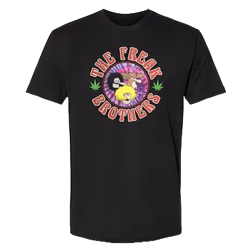 THE FREAK BROTHERS ザフリークブラザーズCIRCLE TIE DYE TEE Tシャツ ブラック