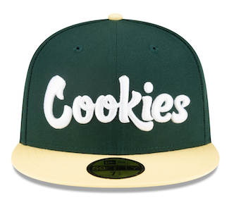 Cookies クッキーズ X New Era ニューエラ Fitted Original Logo Hat Cap キャップ グリーン/ブラック