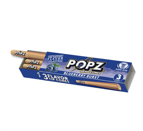 POPZ ポップス HEMP CONES Paper king size (3本入り) プレロールコーンペーパー