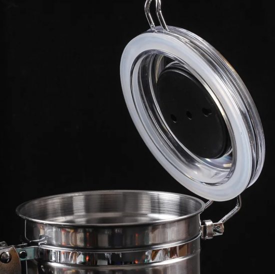 Stainless steel Humidor humiditer jar 調湿/保湿ステンレス容器 ジャー