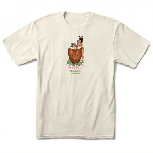 COLOR BARS カラーバーズx PLAY BOY プレイボーイ Thirsty Tee Tシャツ クリーム