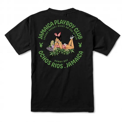COLOR BARS カラーバーズ x PLAY BOY プレイボーイ Flower Girl Tee Tシャツ ブラック
