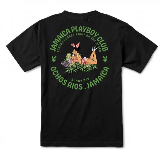 COLOR BARS カラーバーズ x PLAY BOY プレイボーイ Flower Girl Tee Tシャツ ブラック
