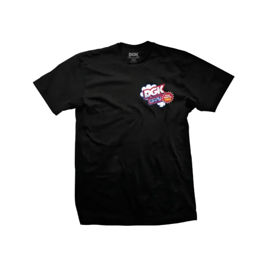 DGK ディージーケー× Grav グラブGhetto Snap T-Shirt　Tシャツ ブラック