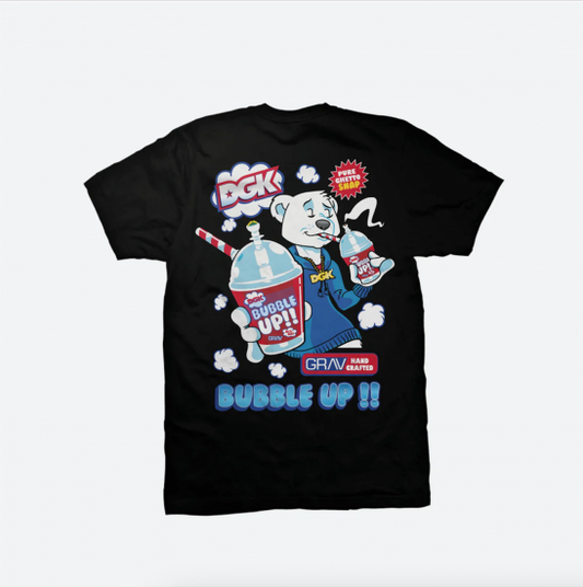 DGK ディージーケー× Grav グラブGhetto Snap T-Shirt　Tシャツ ブラック