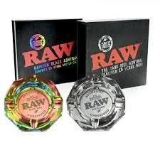 RAW ロウ Rainbow Crystal Glass Ashtray ガラス灰皿