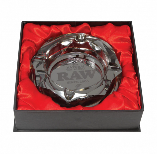 RAW ロウ Rainbow Crystal Glass Ashtray ガラス灰皿