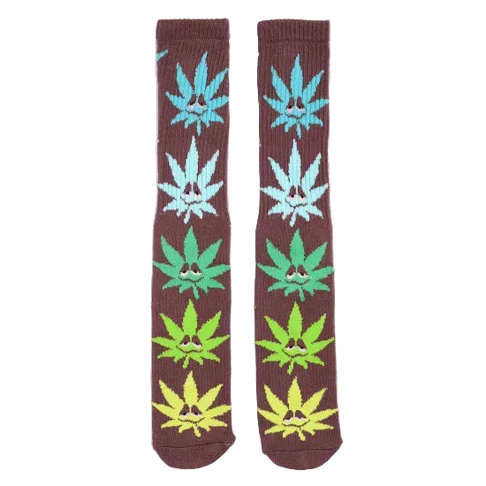 HUF ハフ Green Buddy Brown Crew Socks ソックス ブラウン