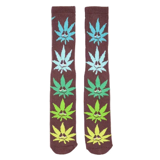 HUF ハフ Green Buddy Brown Crew Socks ソックス ブラウン