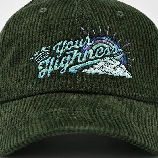 ★Your Highness ユアーハイネス Another Day Corduroy Green Strapback Cap キャップ グリーン
