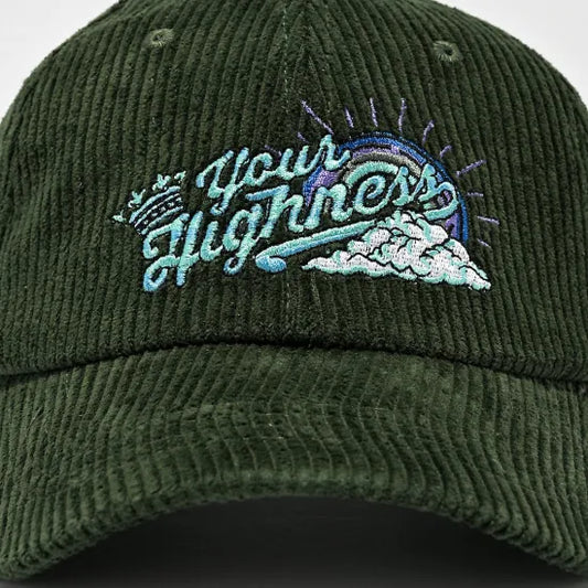 ★Your Highness ユアーハイネス Another Day Corduroy Green Strapback Cap キャップ グリーン